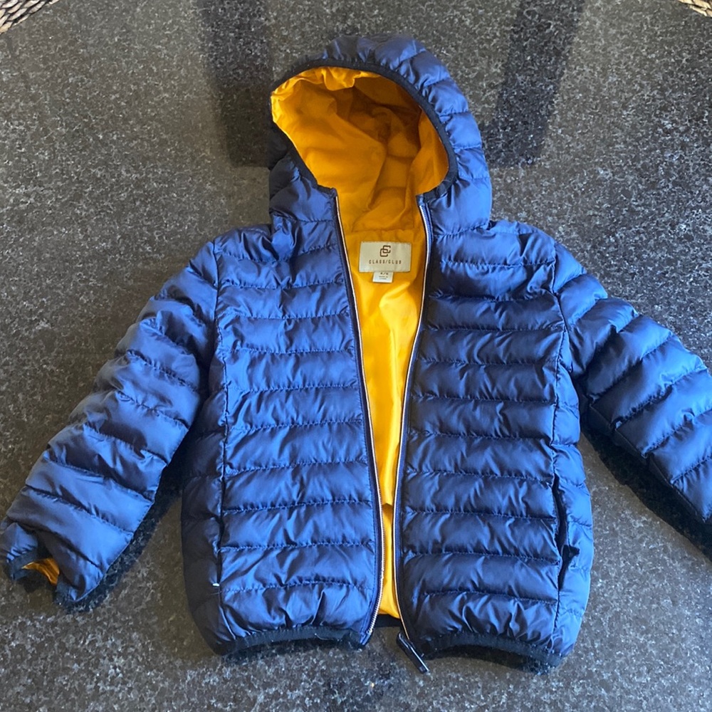 Boys Class Club navy puffer jacket